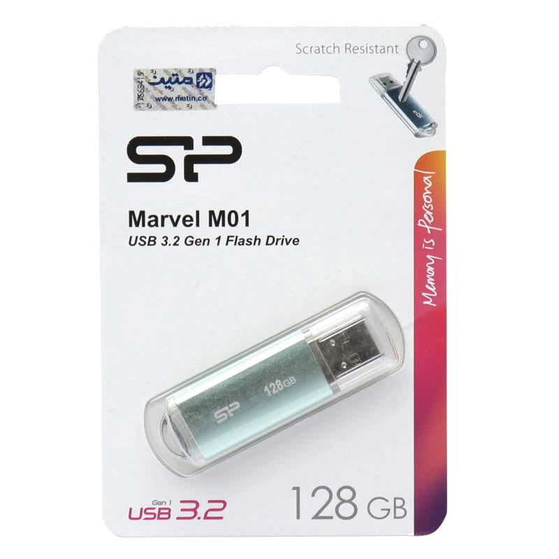 فلش ۱۲۸ گیگ سیلیکون پاور Marvel M01 USB 3.2